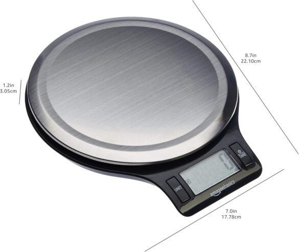 Amazon Basics Digital Kitchen Scale with LCD Display, B