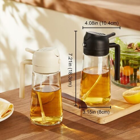 TrendPlain 16oz Olive Oil Dispenser Bottle for Kitchen