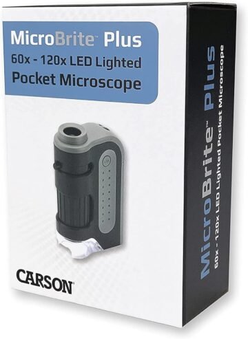 Carson Micro Brite Plus 60x-120x LED Lighted Pocket Mic