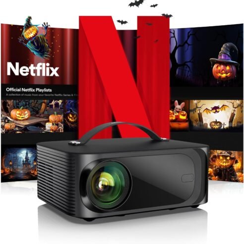 [Netflix-Licensed/Dolby Audio]Outdoor-Projector 4K with