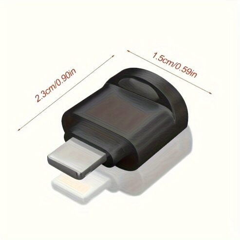 1pc Seamless iPhone/iPad Micro SD Card Reader – Plug-and-Pla