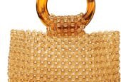 Women Colored Transparent Beaded Acrylic Handbag