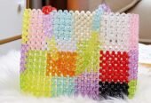 Beaded Bag Summer Beach Bag Acrylic Handbags