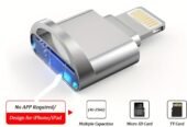 1pc Seamless iPhone/iPad Micro SD Card Reader – Plug-and-Pla